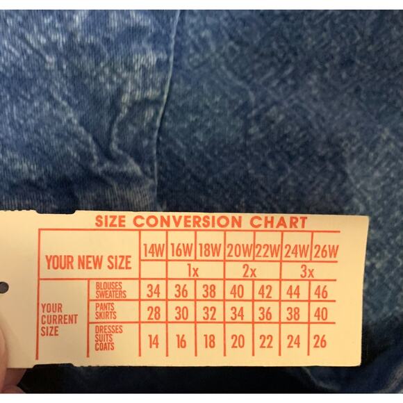 Vintage Midnight Run Women's Chambray Dress Plus Size 2X 22W NEW 100% Cotton - Picture 7 of 10